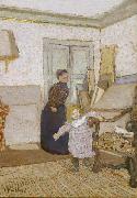 Edouard Vuillard First Steps oil on canvas